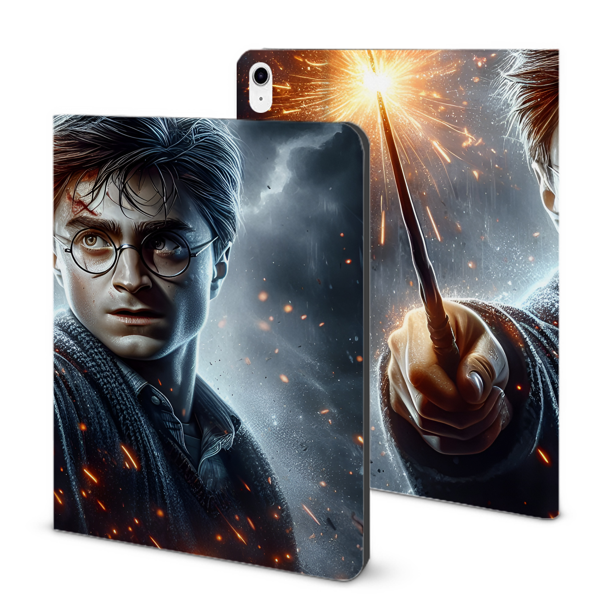 （画像用） Harry Potter ハリー・ポッターシリーズ IPad ケース ブック型 PUレザー TPU 耐衝撃 軽量 薄型 ペン収納なし 全面保護 IPad 各モデル対応